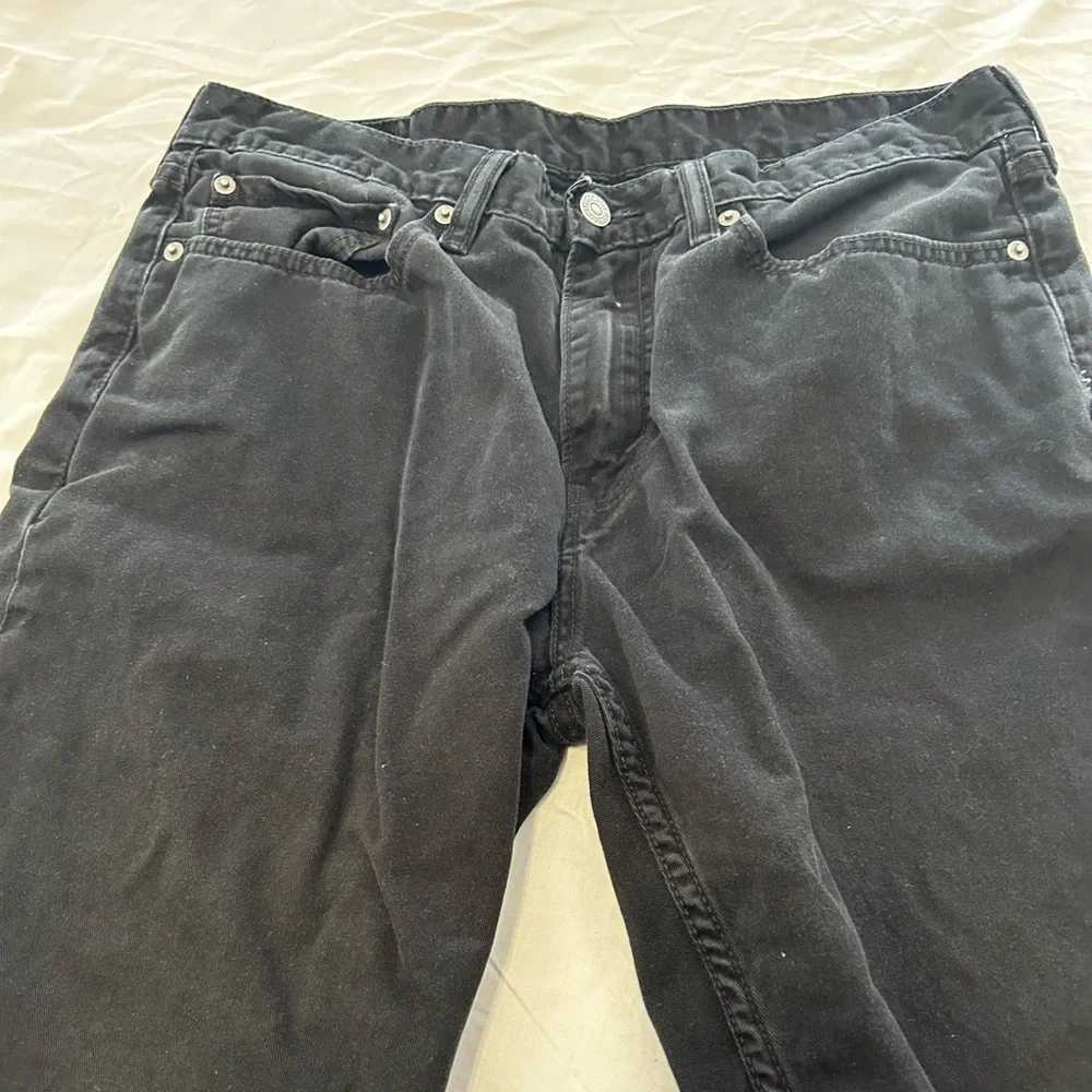 Levi’s 514 Faded Black Denim Jeans size 34x29